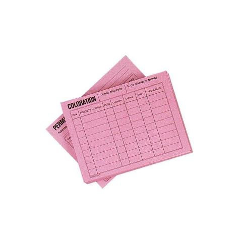 Paquet de 50 Fiches Techniques Rose Paquet de 50 Fiches Techniques Rose