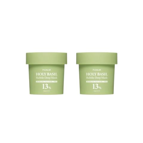 P.CALM - Holy Basil Bubble Deep Mask - 90g (2ea) Set P.CALM - Holy Basil Bubble Deep Mask - 90g (2ea) Set