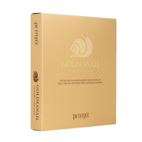 PETITFEE - Pack Masque Hydrogel # Or & Escargot - 5pièces PETITFEE - Pack Masque Hydrogel # Or & Escargot - 5pièces