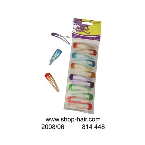 Pinces Cheveux Colorées Clips GM X 12 Pinces Cheveux Colorées Clips GM X 12
