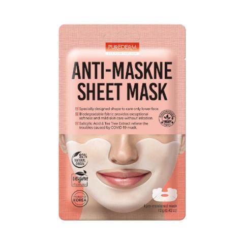 PUREDERM - Anti-Maskne Masque en feuille - 1pièce