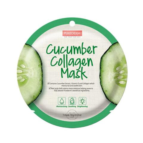 PUREDERM - Masque Cercle - Cucumber Collagen - 1pièce PUREDERM - Masque Cercle - Cucumber Collagen - 1pièce