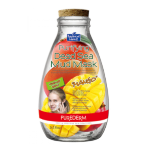 PUREDERM - Masque Purifiant à la Boue de la Mer Morte - Mangue -...
