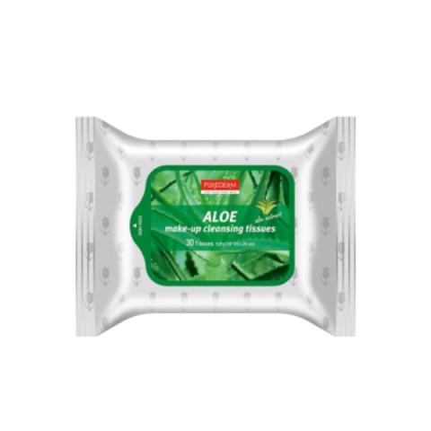 PUREDERM - Tissus démaquillants naturels - Aloe - 30pièce PUREDERM - Tissus démaquillants naturels - Aloe - 30pièce