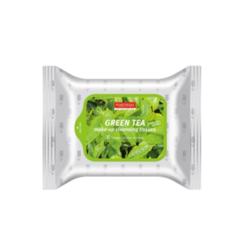 PUREDERM - Tissus démaquillants naturels - Green Tea - 30pièce PUREDERM - Tissus démaquillants naturels - Green Tea - 30pièce