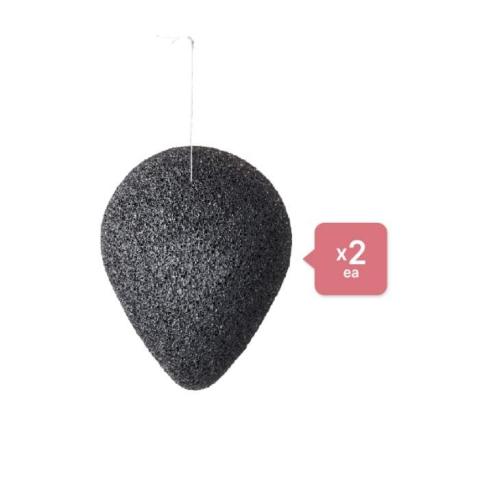 PURITO Bamboo Charcoal Konjac Sponge - 7g (2ea) Set