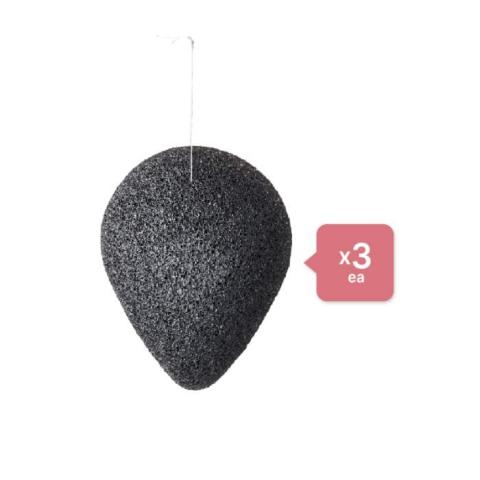 PURITO Bamboo Charcoal Konjac Sponge - 7g (3ea) Set PURITO Bamboo Charcoal Konjac Sponge - 7g (3ea) Set