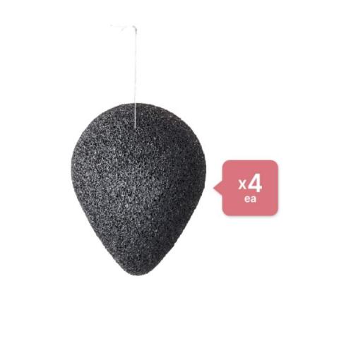 PURITO Bamboo Charcoal Konjac Sponge - 7g (4ea) Set PURITO Bamboo Charcoal Konjac Sponge - 7g (4ea) Set