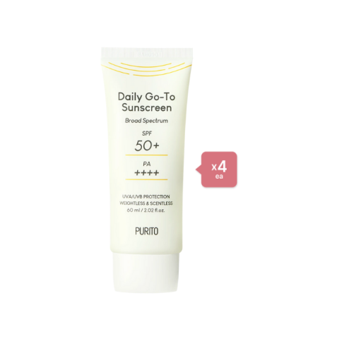 PURITO Daily Go-To Sunscreen - 60ml (4ea) Set PURITO Daily Go-To Sunscreen - 60ml (4ea) Set