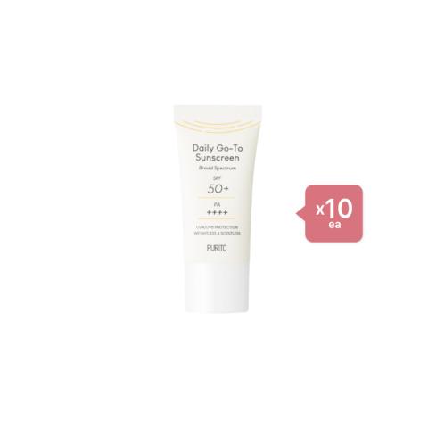 PURITO Daily Go-To Sunscreen SPF50+ PA++++ (Mini) - 15ml (10ea) Set PURITO Daily Go-To Sunscreen SPF50+ PA++++ (Mini) - 15ml (10ea) Set