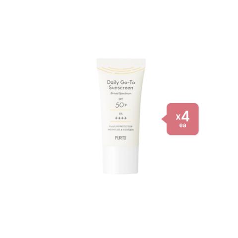 PURITO Daily Go-To Sunscreen SPF50+ PA++++ (Mini) - 15ml (4ea) Set PURITO Daily Go-To Sunscreen SPF50+ PA++++ (Mini) - 15ml (4ea) Set