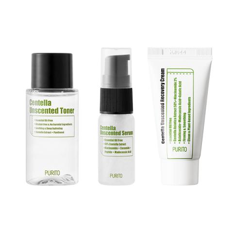 PURITO - Mini Kit Centella Sans Parfum - 1set(3articles) PURITO - Mini Kit Centella Sans Parfum - 1set(3articles)