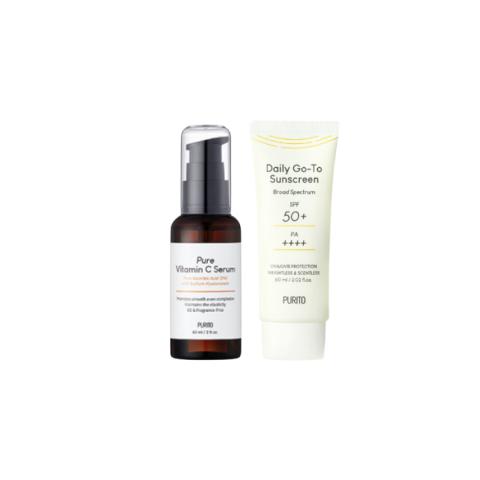 PURITO - Sunscreen x Vitamin C Serum Set PURITO - Sunscreen x Vitamin C Serum Set