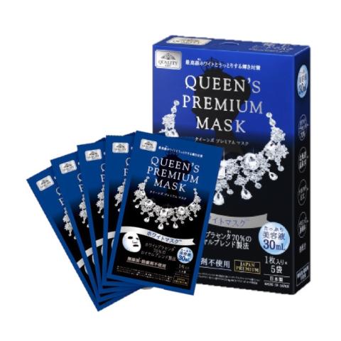 Quality First - Masque Queen's Premium - White Mask - 5pièces Quality First - Masque Queen's Premium - White Mask - 5pièces