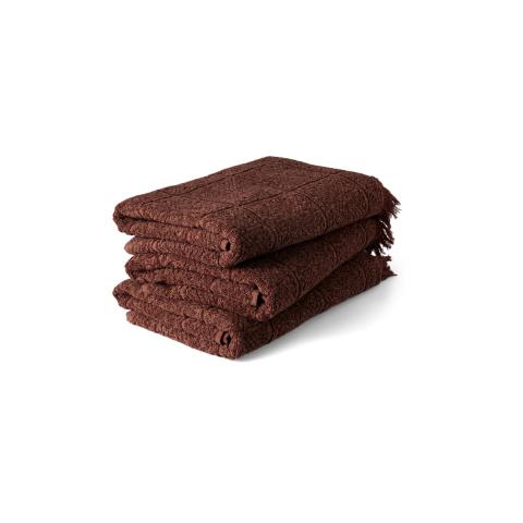 Rituals Graphic Design Cotton Towel 70x140cm Brique Brown Rituals Graphic Design Cotton Towel 70x140cm Brique Brown