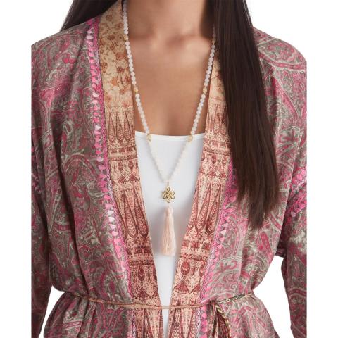Rituals Rose Quartz Mala Necklace Gold Plated Rituals Rose Quartz Mala Necklace Gold Plated