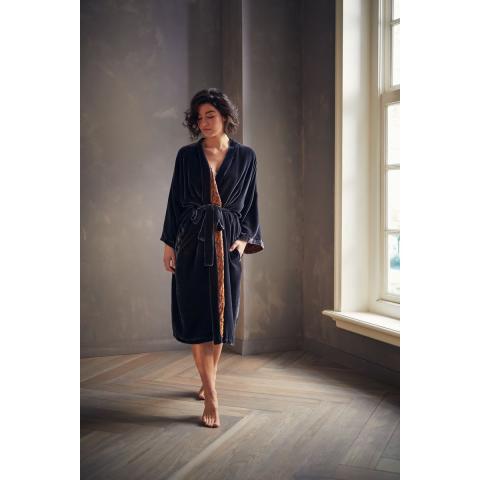 Rituals Saigon Silk Kimono Long Anthracite Grey Rituals Saigon Silk Kimono Long Anthracite Grey