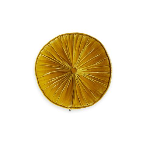 Rituals Saigon Silk Velvet Round Cushion Golden Ochre Rituals Saigon Silk Velvet Round Cushion Golden Ochre