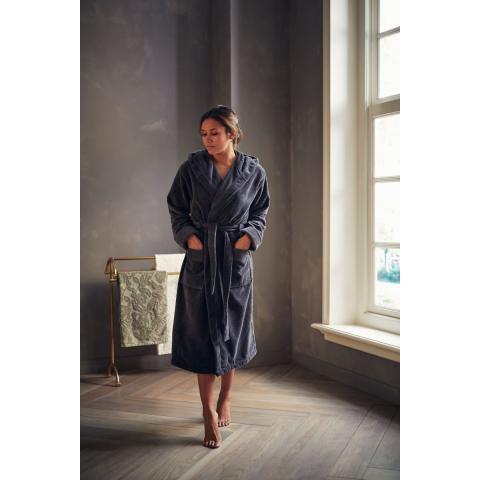 Rituals Super Smooth Cotton Bathrobe Women L Charcoal Grey Rituals Super Smooth Cotton Bathrobe Women L Charcoal Grey