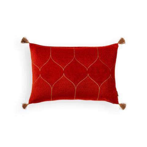 Rituals Vellore Cotton Velvet Cushion case 60x40cm Warm Orange Rituals Vellore Cotton Velvet Cushion case 60x40cm Warm Orange