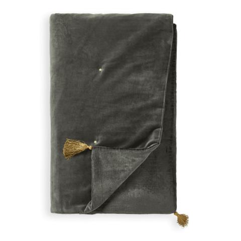 Rituals Vellore Cotton Velvet Quilt 220x140cm Grey Blue Rituals Vellore Cotton Velvet Quilt 220x140cm Grey Blue