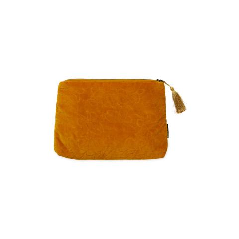 Rituals Vellore Medium Cotton Velvet Pouch Mehr Yellow
