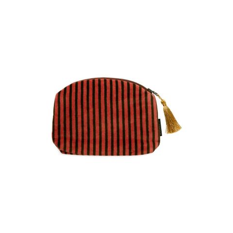 Rituals Vellore Small Cotton Velvet Pouch Vintage Pink Stripe Rituals Vellore Small Cotton Velvet Pouch Vintage Pink Stripe