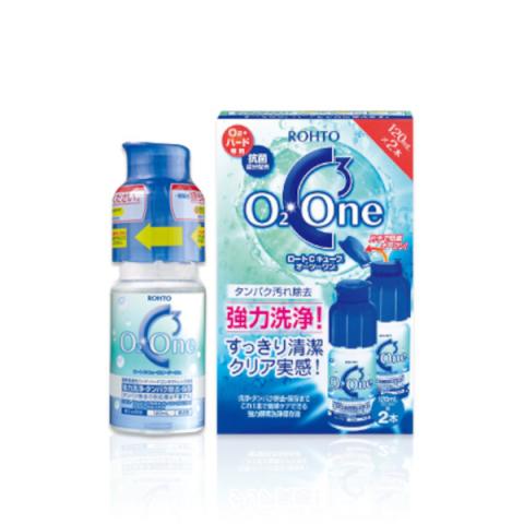 Rohto Mentholatum - C Cube O2 One pour O2 et lentilles de contact rigides - 120ml x 2pièces