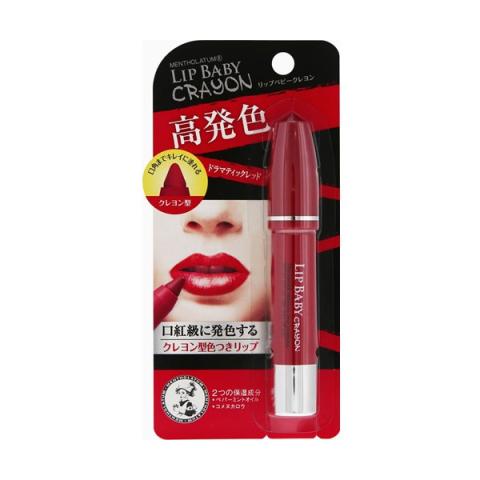 Rohto Mentholatum - Lip Baby Crayon - 3g - Dramatic Red Rohto Mentholatum - Lip Baby Crayon - 3g - Dramatic Red