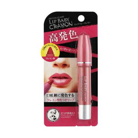 Rohto Mentholatum - Lip Baby Crayon - 3g - Moody Pink Rohto Mentholatum - Lip Baby Crayon - 3g - Moody Pink