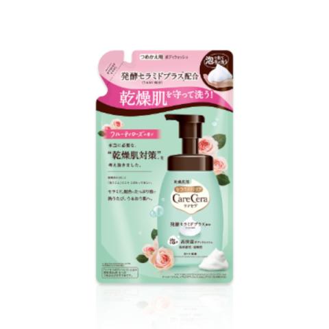 Rohto Mentholatum - Recharge de gel douche moussant hautement hydratant Care Cera - 385ml - Fruity Rose Rohto Mentholatum - Recharge de gel douche moussant hautement hydratant Care Cera - 385ml - Fruity Rose