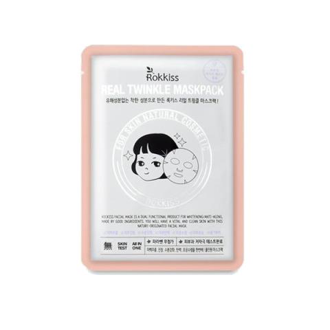 Rokkiss - Pack de masques scintillants réels - 1pièce Rokkiss - Pack de masques scintillants réels - 1pièce