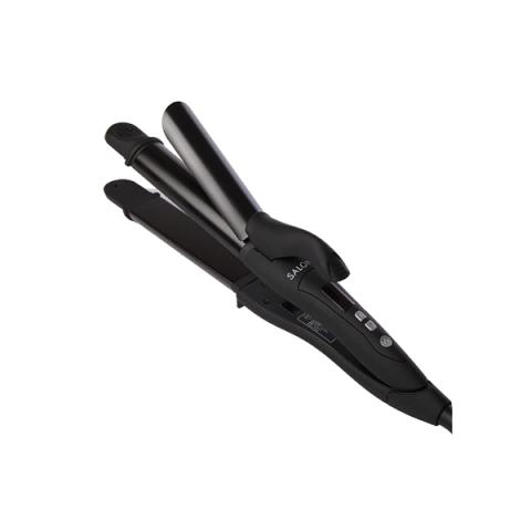 SALONIA - Fer à lisser et à friser à 2 voies (100V-240V) SL-002AB...
