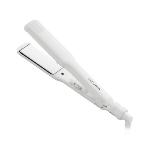 SALONIA - Hair Straightener (100V - 240V) - 1pièce - 35mm White... SALONIA - Hair Straightener (100V - 240V) - 1pièce - 35mm White...