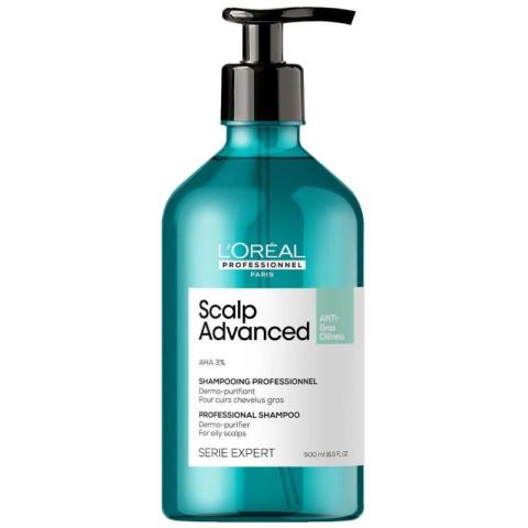 Shampooing purifiant cheveux gras Scalp Advanced L'Oréal Professionnel 500ML Shampooing purifiant cheveux gras Scalp Advanced L'Oréal Professionnel 500ML