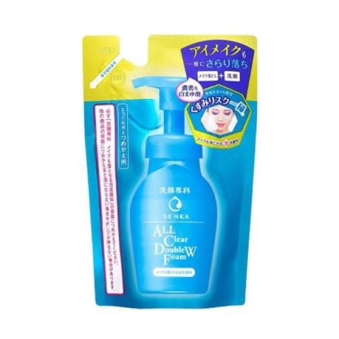 Shiseido - Senka Recharge de mousse tout transparent Double W - 130ml Shiseido - Senka Recharge de mousse tout transparent Double W - 130ml