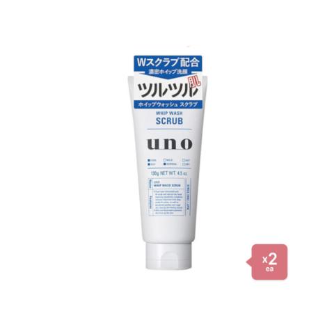 Shiseido - Uno Whip Wash - Scrub - 130g 2pcs Set Shiseido - Uno Whip Wash - Scrub - 130g 2pcs Set