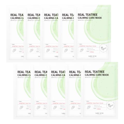 SOME BY MI - Real Masque de soin apaisant Teatree - 10pièces