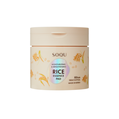SOQU - Tampon hydratant et éclaircissant à l'essence de riz - 60pads/160ml SOQU - Tampon hydratant et éclaircissant à l'essence de riz - 60pads/160ml