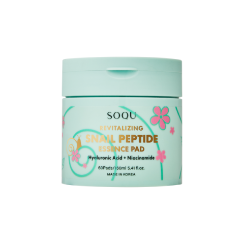 SOQU - Tampon revitalisant aux peptides d'escargot - 60pads/160ml SOQU - Tampon revitalisant aux peptides d'escargot - 60pads/160ml