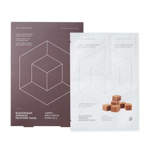 STEAMBASE - Masque de récupération intensif Blacksugar - 10pièces