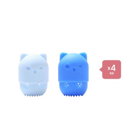 Stylevana Silicone Makeup Sponge Case - 1pièce - Blue (4ea) Set Stylevana Silicone Makeup Sponge Case - 1pièce - Blue (4ea) Set