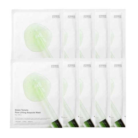 SUNGBOON EDITOR - Green Tomato Pore Lifting Ampoule Mask - 10ea Set SUNGBOON EDITOR - Green Tomato Pore Lifting Ampoule Mask - 10ea Set