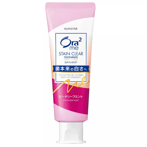 Sunstar - ORA2 ME - Stain Clear Dentifrice Peach Mint - 140g Sunstar - ORA2 ME - Stain Clear Dentifrice Peach Mint - 140g
