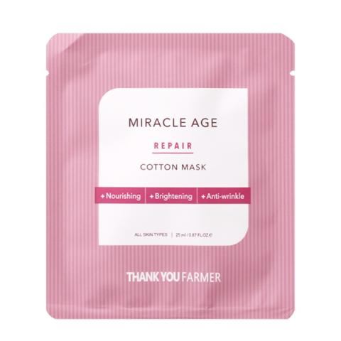 THANK YOU FARMER - Masque en coton Miracle Age Repair - 1pièce THANK YOU FARMER - Masque en coton Miracle Age Repair - 1pièce