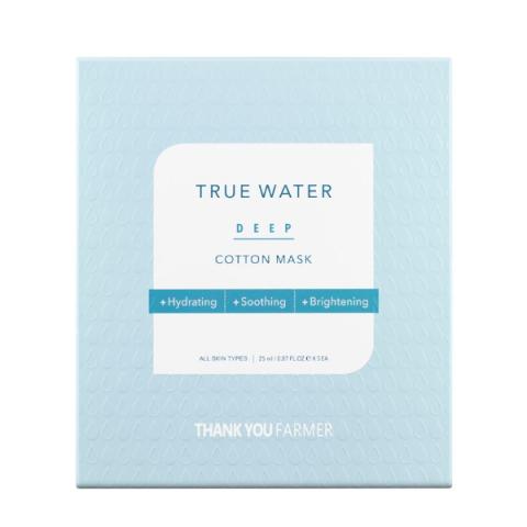 THANK YOU FARMER - Masque en coton profond True Water - 5pièce