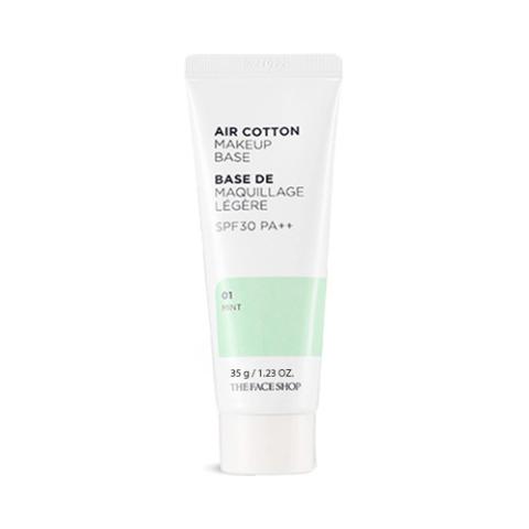 THE FACE SHOP - Base de maquillage Air Cotton - Mint THE FACE SHOP - Base de maquillage Air Cotton - Mint