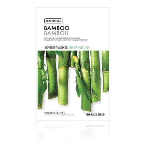 THE FACE SHOP - Nature réelle, Masque - Bamboo - 1pièce THE FACE SHOP - Nature réelle, Masque - Bamboo - 1pièce