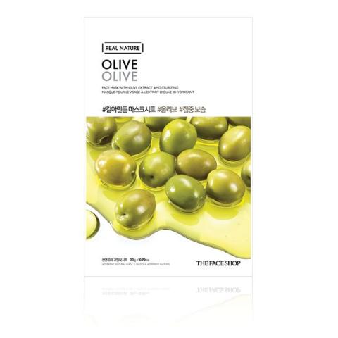 THE FACE SHOP - Nature réelle, Masque - Olive - 1pièce THE FACE SHOP - Nature réelle, Masque - Olive - 1pièce
