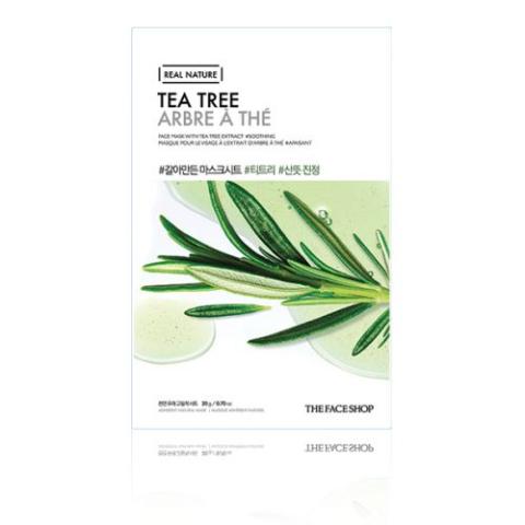 THE FACE SHOP - Nature réelle, Masque - Théier - 1pièce THE FACE SHOP - Nature réelle, Masque - Théier - 1pièce